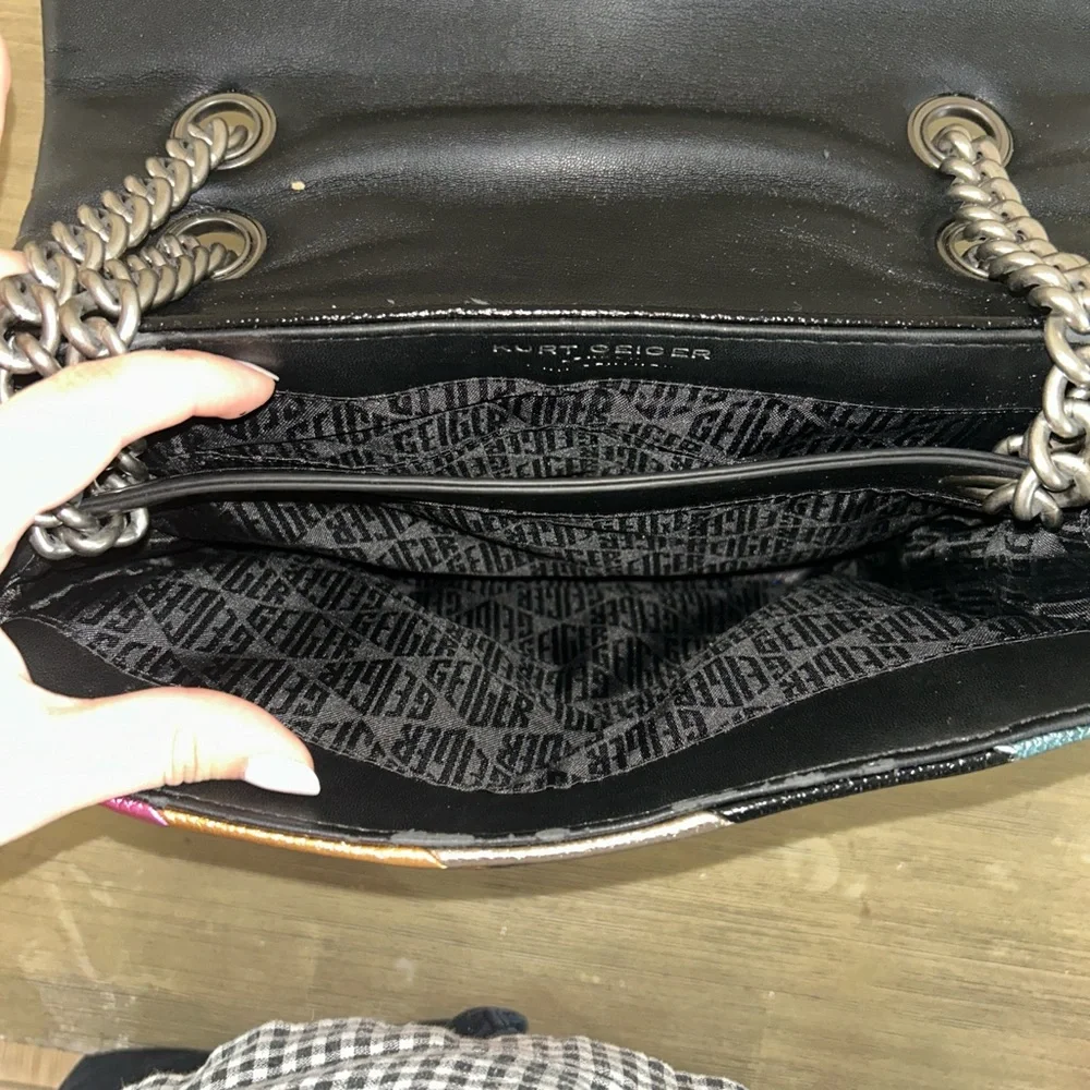 Kurt Geiger Kensington Multicolor Striped Women's Bag - Picture 9 of 9